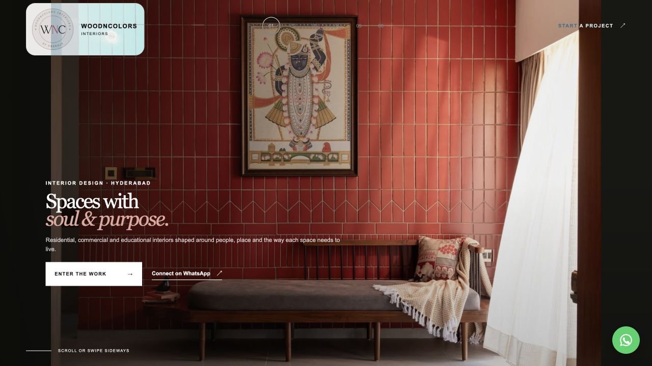 Homepage preview of WoodnColors
